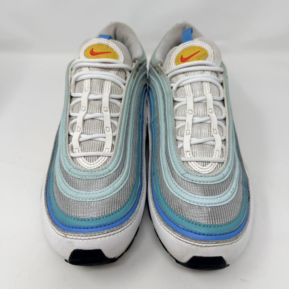 Nike Air Max 97 Spring Floral Mens 11 Shoes Laser Blue Teal Siren Red DQ7644-100 - Picture 4 of 10